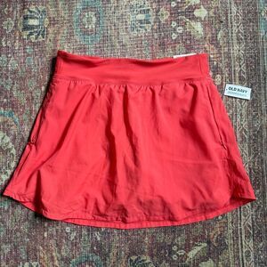 Old Navy Women's medium athletic Dry Quick StretchTech Coral High-Low Skort